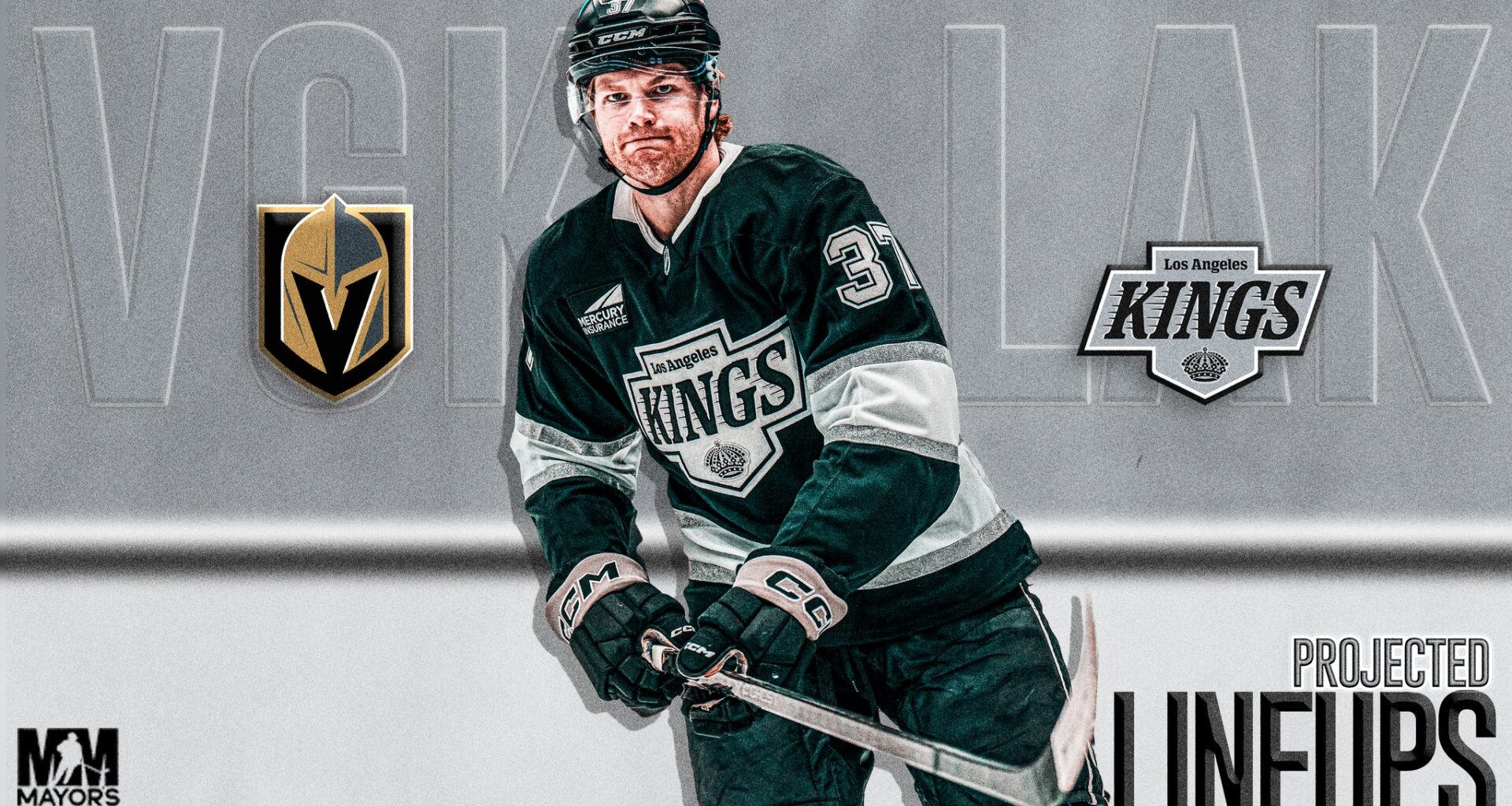 Kings vs. Golden Knights, First Look at New LA Lineup