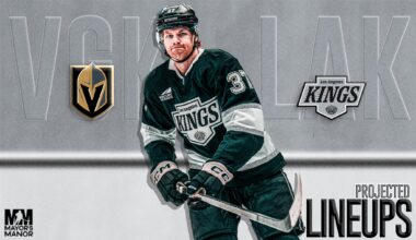 Kings vs. Golden Knights, First Look at New LA Lineup