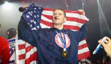 USA Men's Hockey Team Celebrates at Miami Club on Video After Winning Olympic Gold Medal