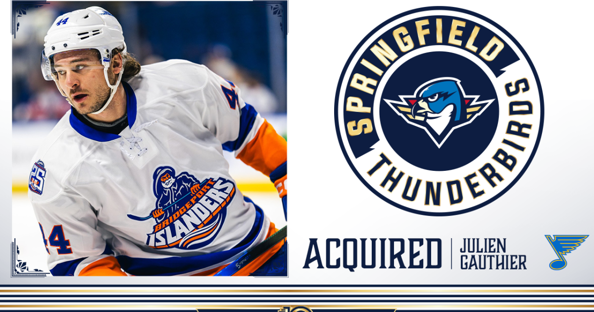 Springfield Thunderbirds | Blues Acquire F Julien Gauthier from New…