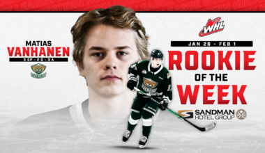 2026 NHL Draft-eligible forward Vanhanen named Sandman WHL Rookie of the Week