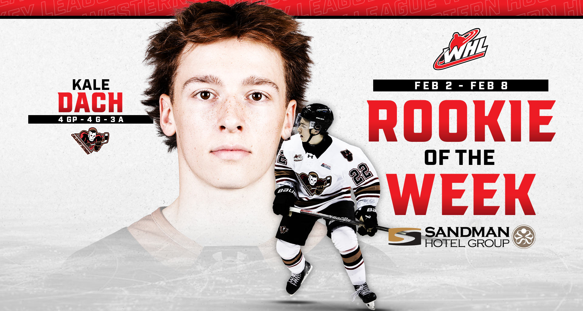 Penguins prospect Dach named Sandman WHL Rookie of the Week