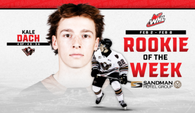 Penguins prospect Dach named Sandman WHL Rookie of the Week