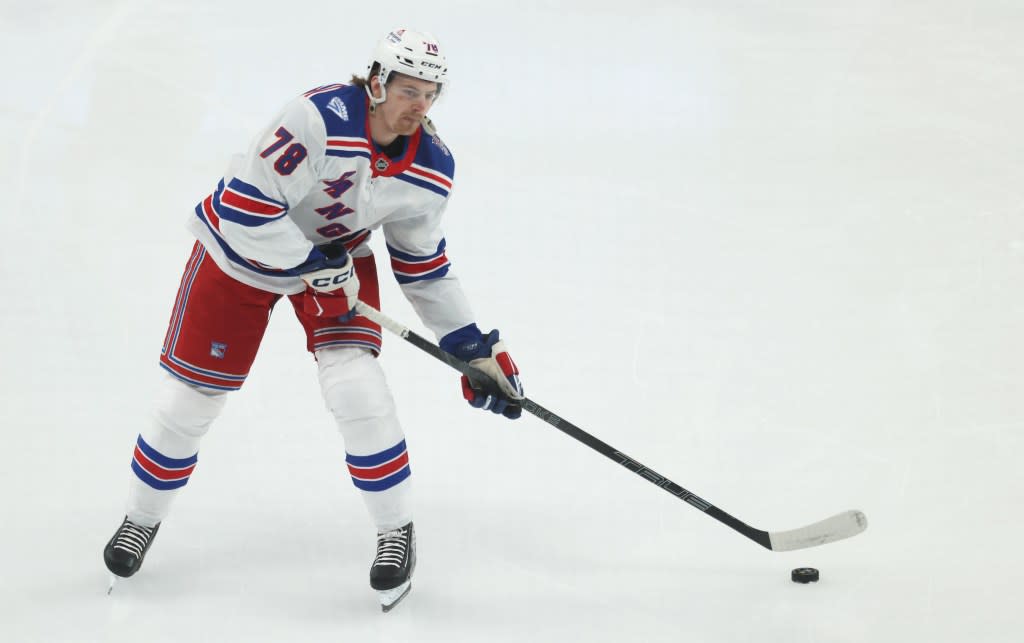 Brennan Othmann said it was “nice to get away” during the Rangers’ Olympic break. Charles LeClaire-Imagn Images