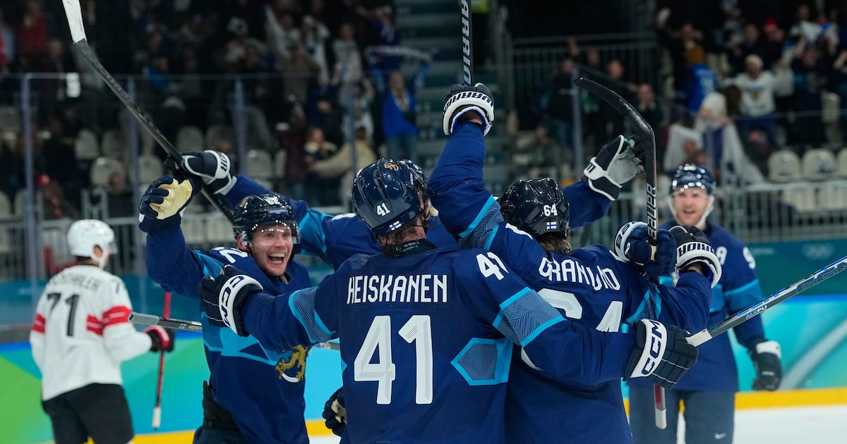 Miro Heiskanen scores late game-tying goal as Finland escapes Switzerland at Olympics