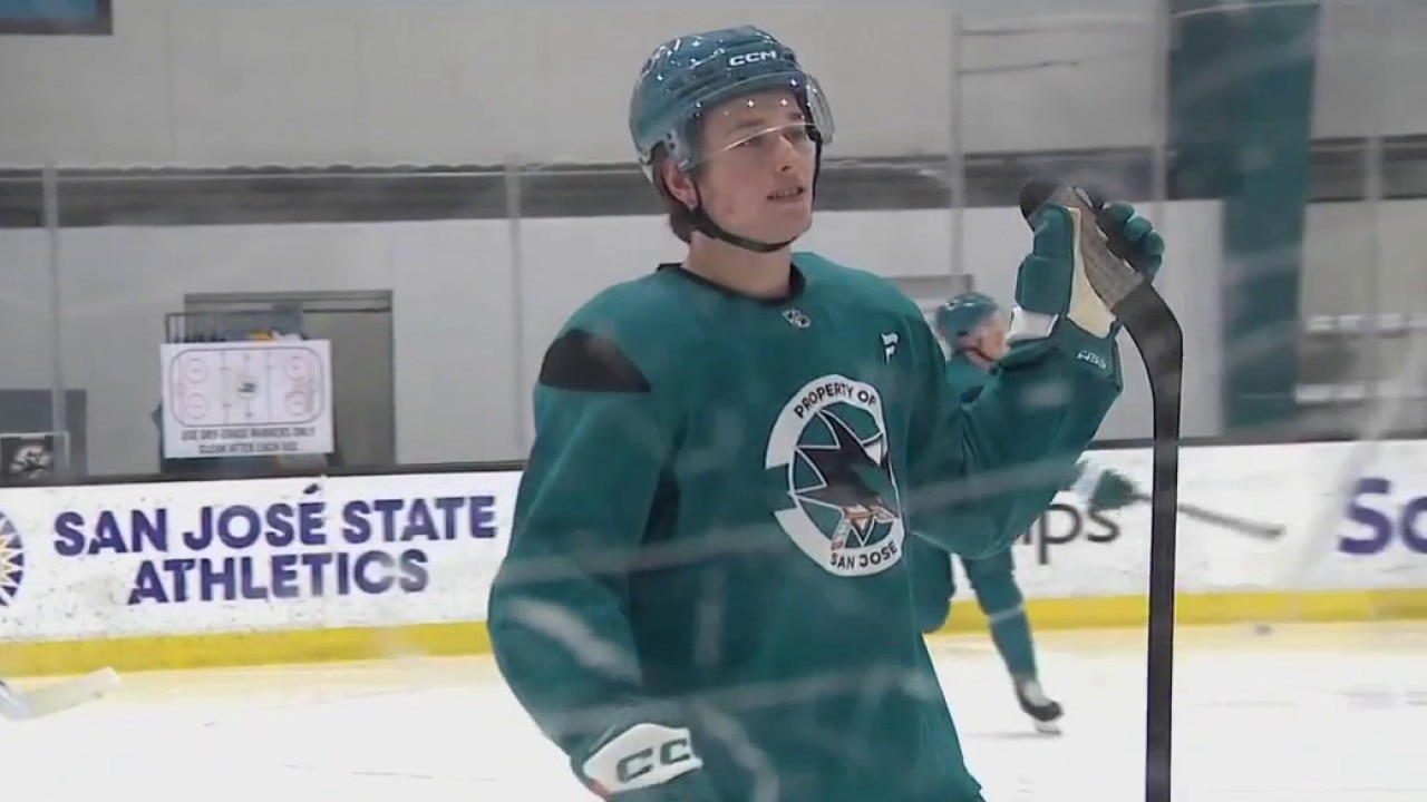 Sharks star Macklin Celebrini back on the ice 