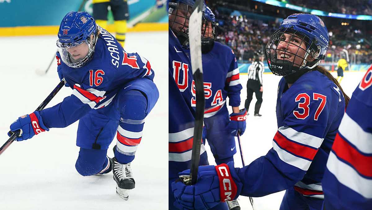 U.S. women's hockey scores 3 goals in less than 3 minutes