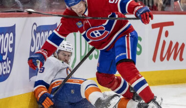 Why is playing with a lead playing with fire for the Canadiens?