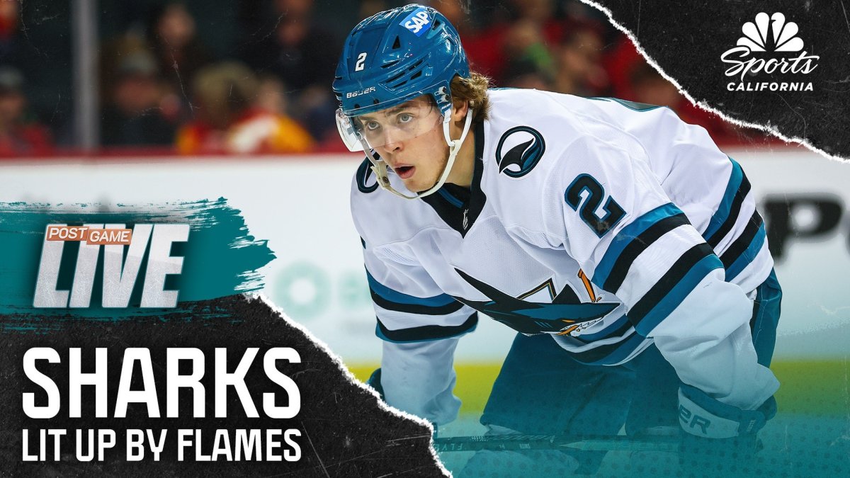 Sharks struggle to sustain momentum in loss vs. Flames – NBC Sports Bay Area & California