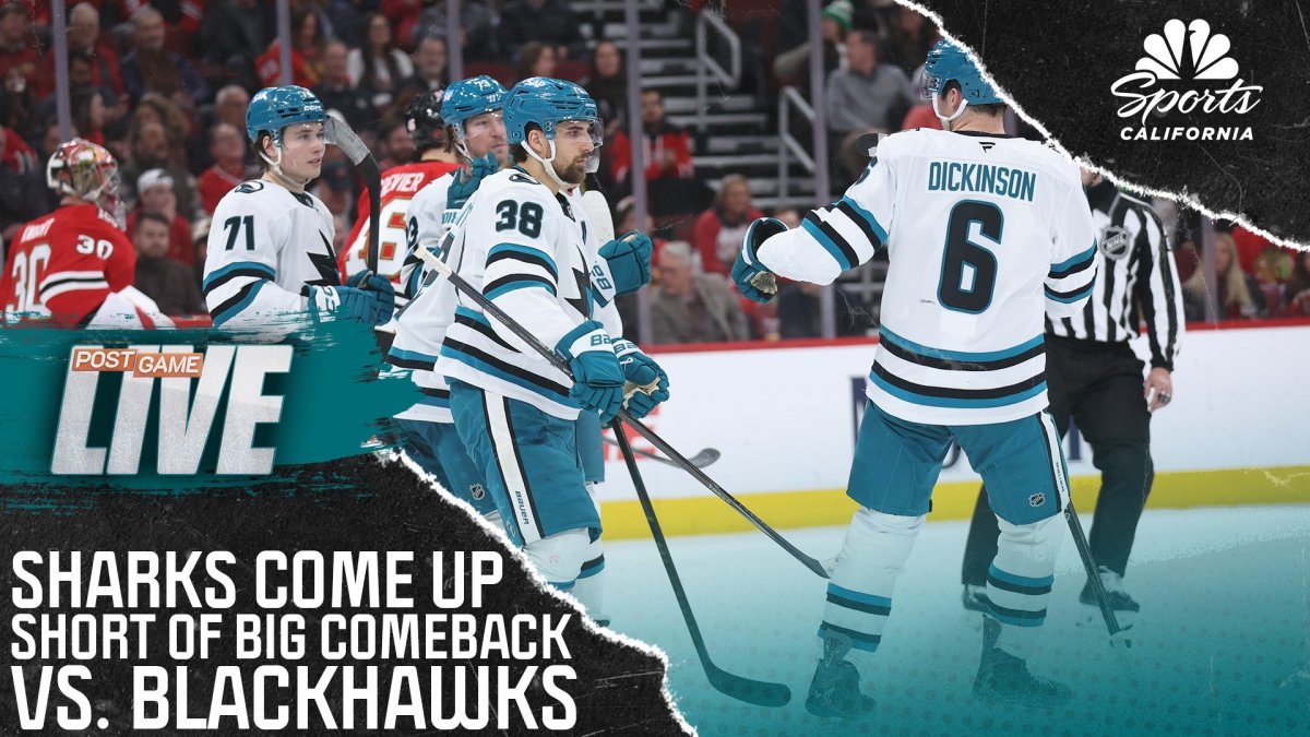 Blackhawks’ second-period goal dooms Sharks in road loss – NBC Sports Bay Area & California