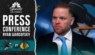 Ryan Warsofsky disappointed by Sharks’ start vs. Blackhawks – NBC Sports Bay Area & California