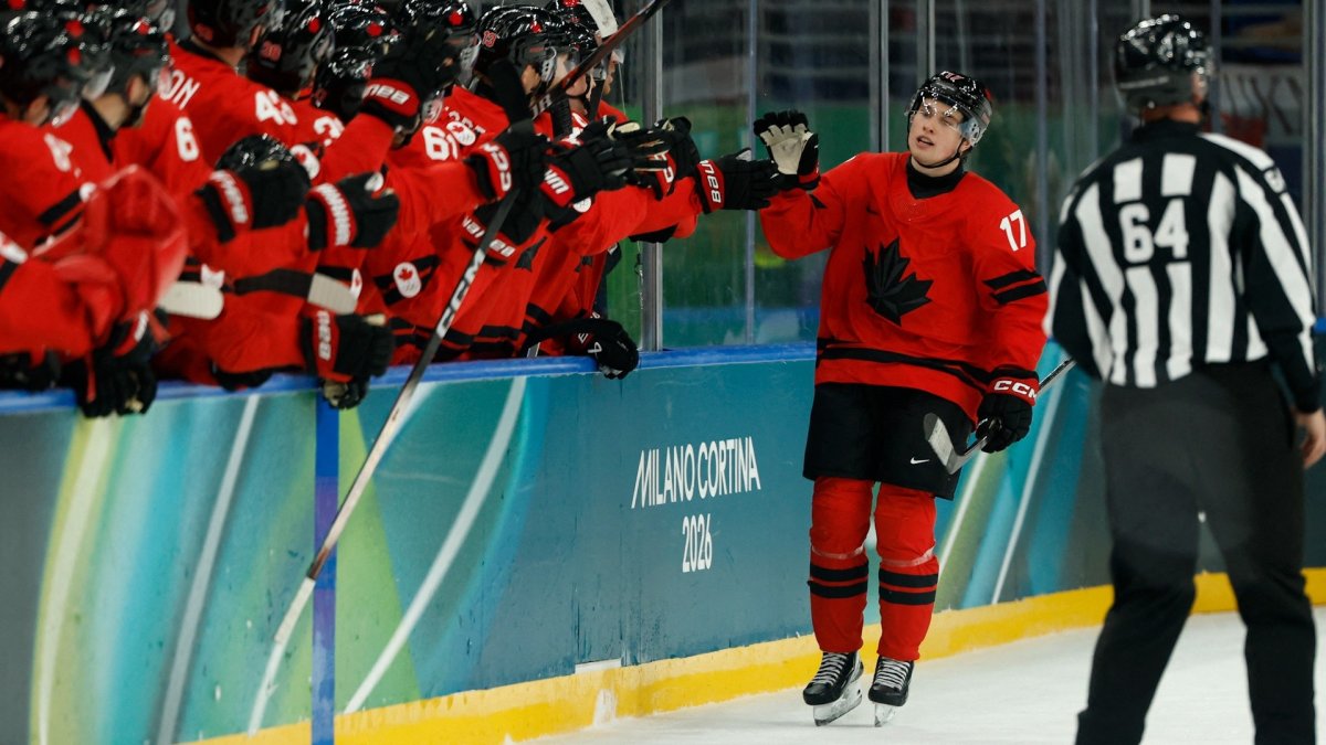 Watch Celebrini score a penalty shot as Canada wins big – NBC Bay Area