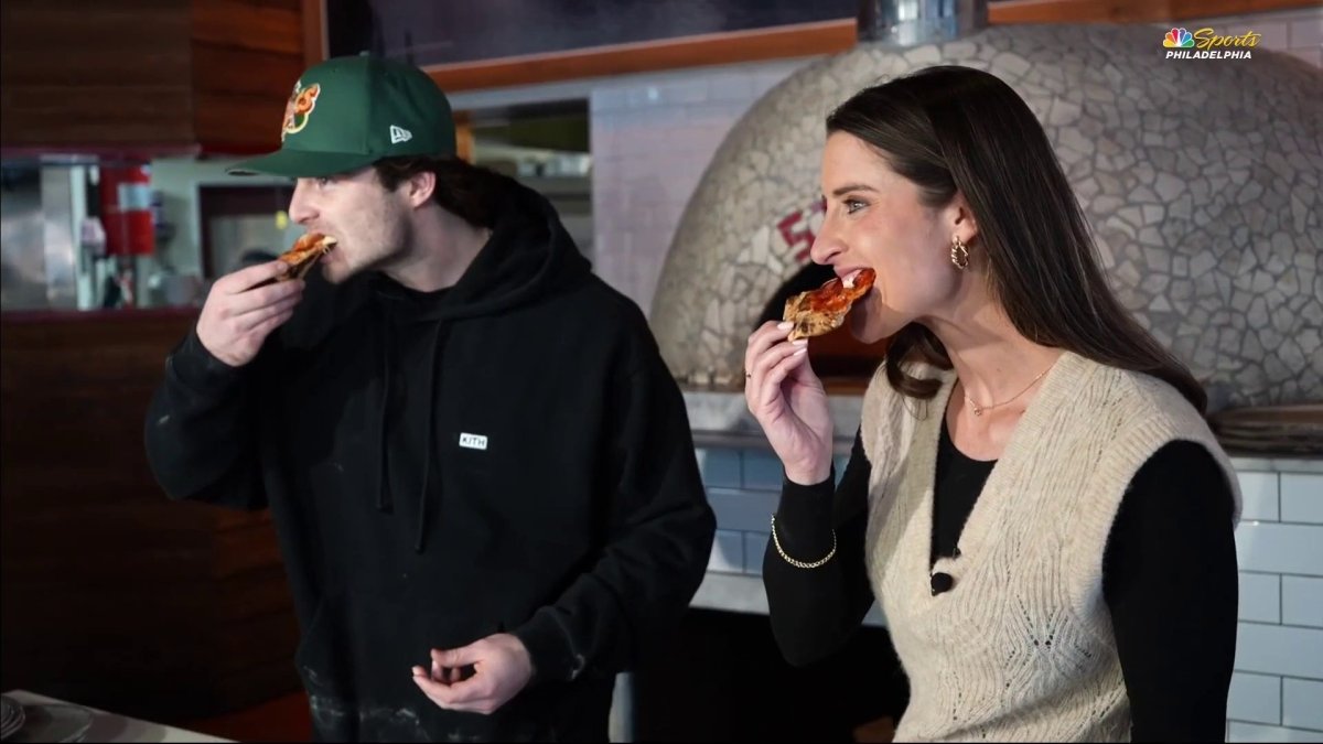 Watch Jamie Drysdale make pizzas and talk Flyers’ season outlook – NBC Sports Philadelphia