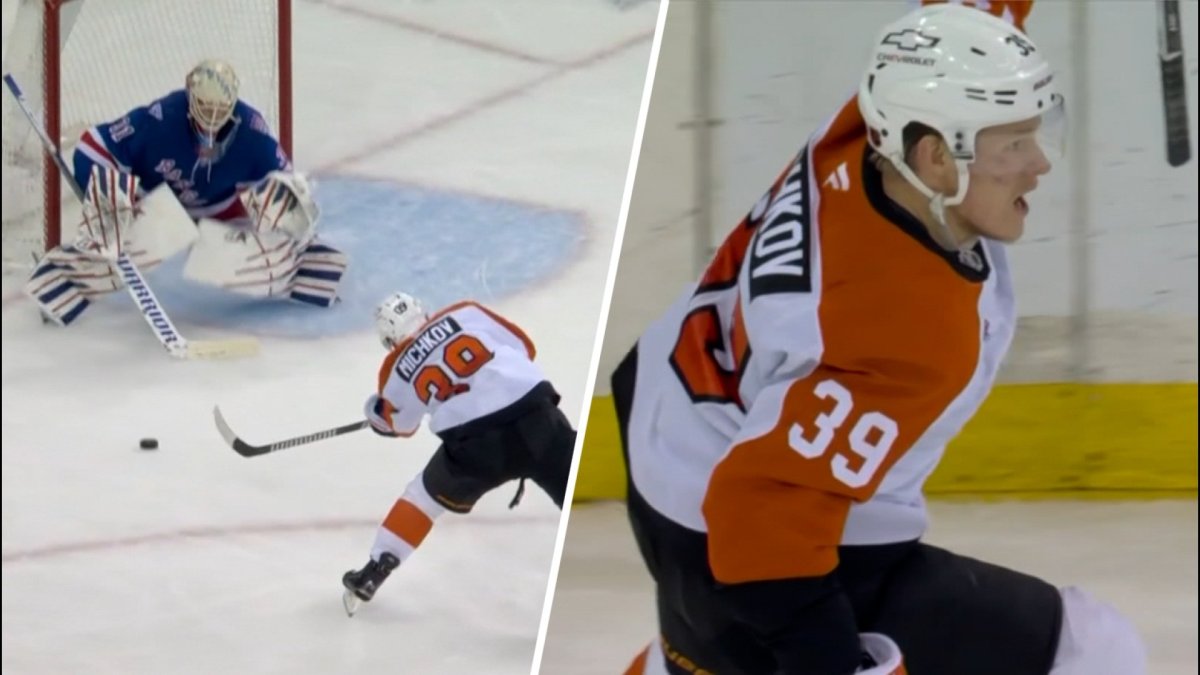 Watch Matvei Michkov score overtime winner in Flyers vs. Rangers – NBC Sports Philadelphia