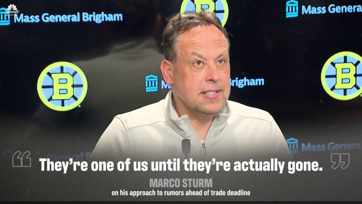 Marco Sturm on managing player rumors ahead of the trade deadline – NBC Sports Boston
