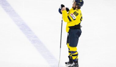 Toronto Maple Leafs forward William Nylander (groin) active for Sweden against hosts Italy