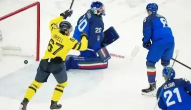 Penguins’ Erik Karlsson, Rickard Rakell get assists in Sweden’s win over Italy