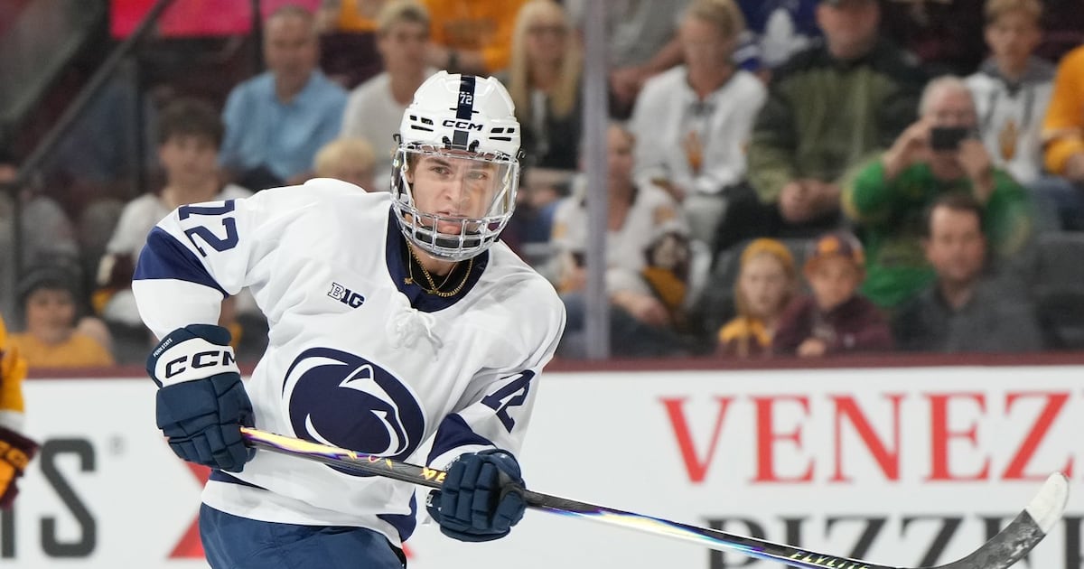 Projected No. 1 pick Gavin McKenna has record eight-point night for Penn State
