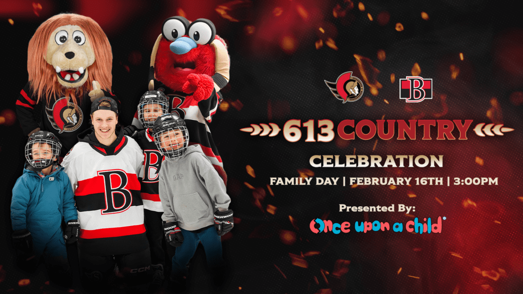 613 Country Game to celebrate the Senators’ connection from the Bay of Quinte to Ottawa – Belleville Sens