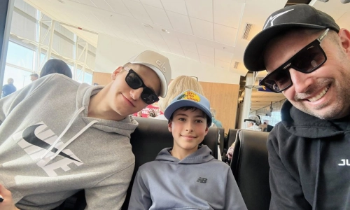 Photo of Ivan Demidov at the airport