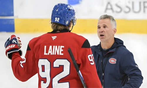 Photo of Patrik Laine and Martin St-Louis