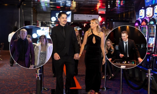 Canadiens players and their spouses arrive at the Casino de Montreal for the third edition of the Canadiens Casino Night, presented by Loto Quebec and Air Canada in support of CHC Foundation.