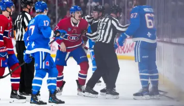 Arber Xhekaj's reduced role under Martin St-Louis ahead of playoffs draws reaction from Georges Lara