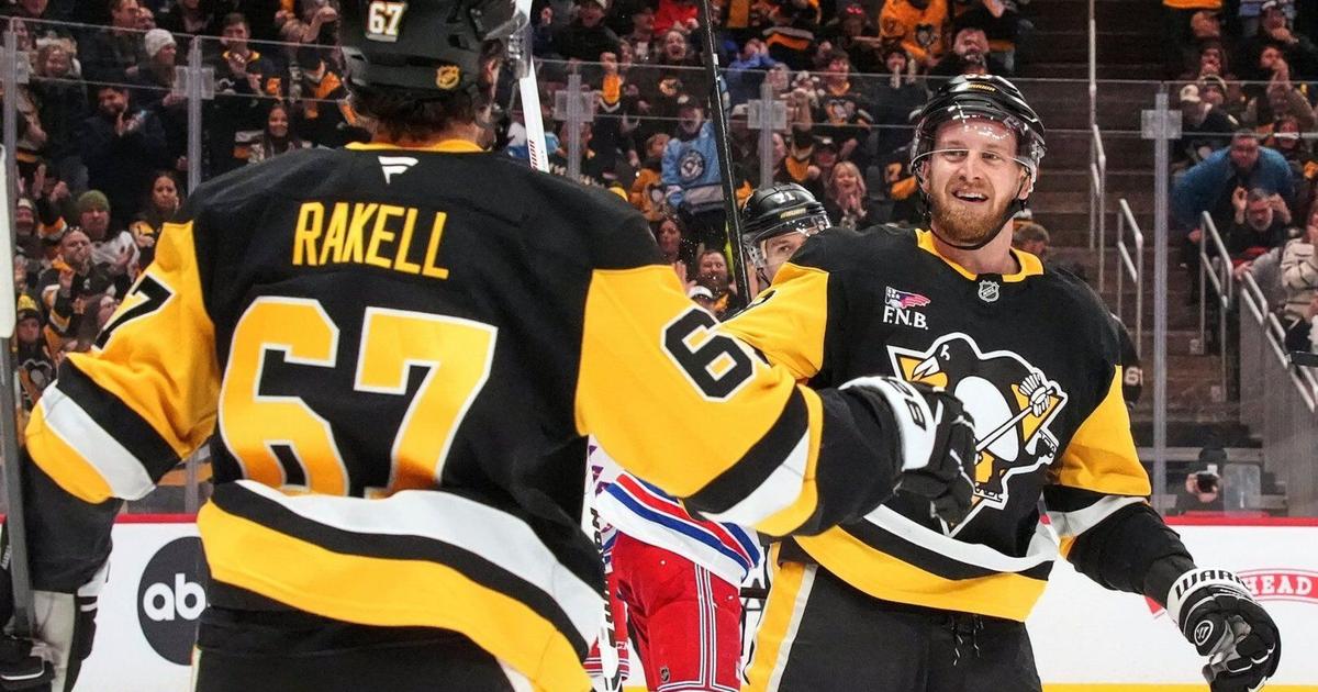 Surging Penguins win sixth straight, edge Rangers 6-5