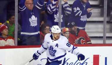 Nylander leads the Maple Leafs to a 4-2 win over the Flames | Associated Press