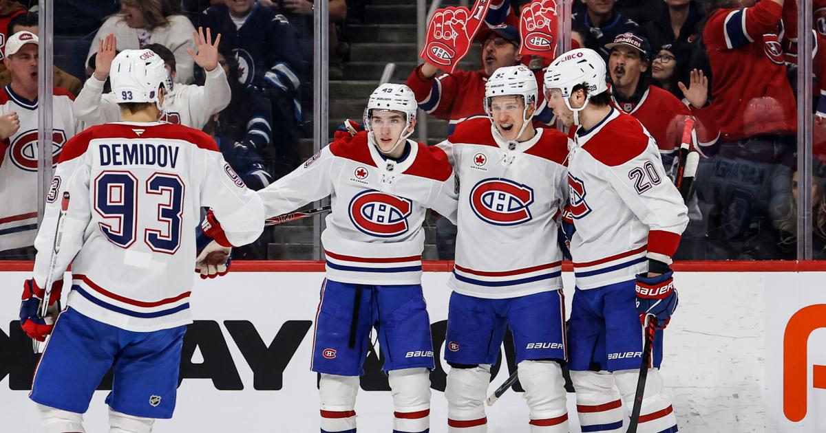 Canadiens beat Jets 5-1 to extend points streak to 5 games | National