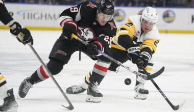 Sabres recap: Tage Thompson scores 30th goal in 5-2 loss to Pittsburgh - Buffalo News