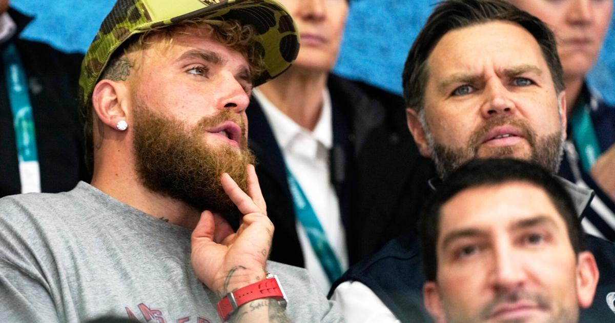 JD Vance and Jake Paul watch U.S. women's hockey team together at the Winter Olympics | National Sports