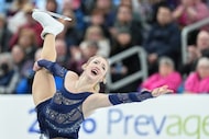 Amber Glenn competes during the women's free skating competition at the U.S. Figure Skating...