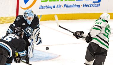 Stars beat Mammoth as Wyatt Johnston ties Mike Modano’s power play goals record