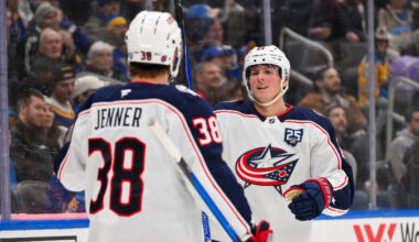 Kirill Marchenko is out sick, Isac Lundeström takes a spot on the top line, and Elvis Merzlikins starts as the Columbus Blue Jackets look to keep a season-high win streak going Tuesday night.