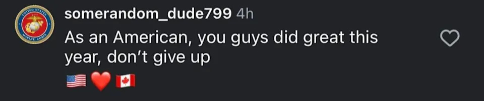 Instagram comment screen grab. (Screen grab courtesy: @somerandom_dude799/Instagram)