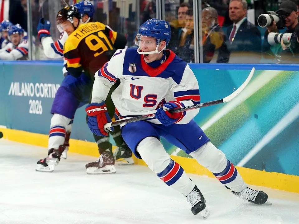  Team USA coach Mike Sullivan has raved about the play of Brady Tkachuk so far at the Olympic Games. ‘He drags everybody into the fight, literally and figuratively,’ Sullivan said. ‘That’s what we love about him. He’s an elite player.’