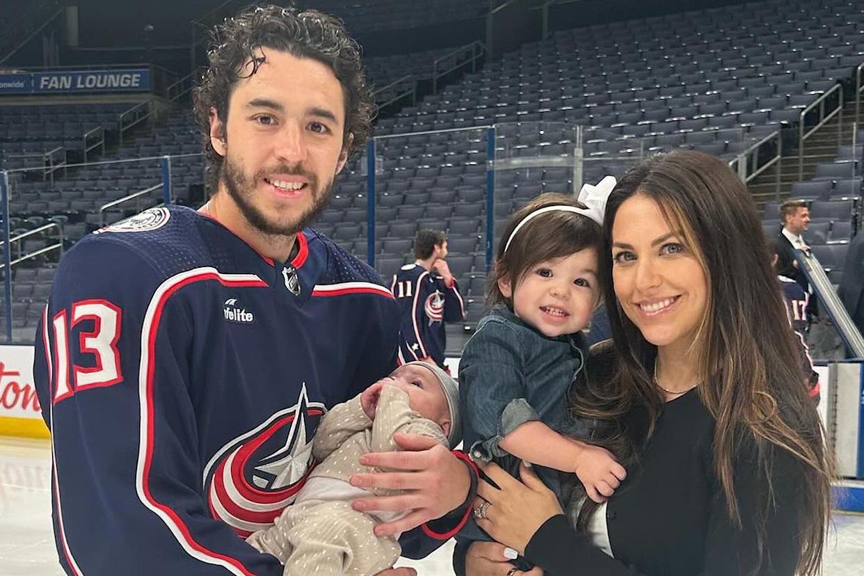 Johnny and Meredith Gaudreau with their children.Credit: Meredith Gaudreau/Instagram