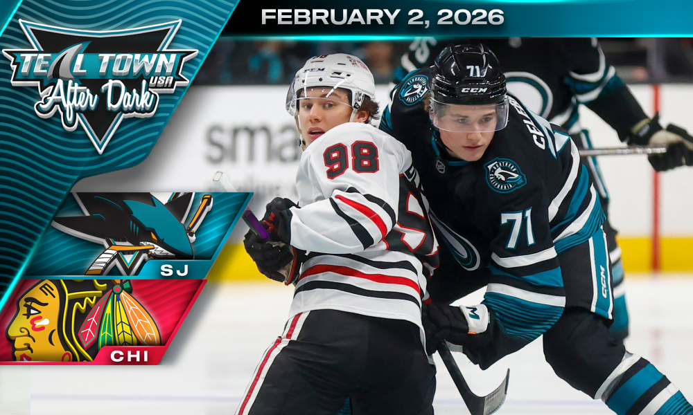 Sharks Get Doubled Up by Blackhawks 6-3 - 2/2/2026 - Teal Town USA After Dark (Postgame)