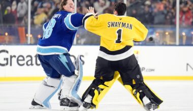 Goalie Fight! Netminders drop the gloves in Lightning’s wild Stadium Series comeback – Trentonian