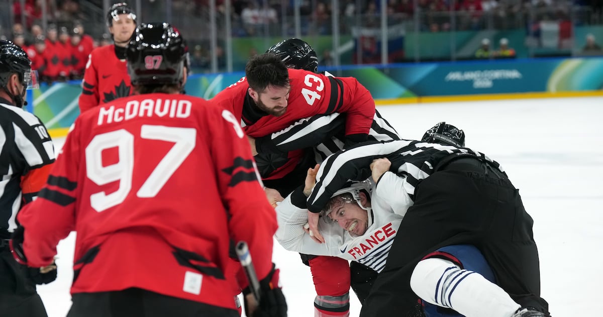 Canada’s Tom Wilson tossed for fighting late in win over France