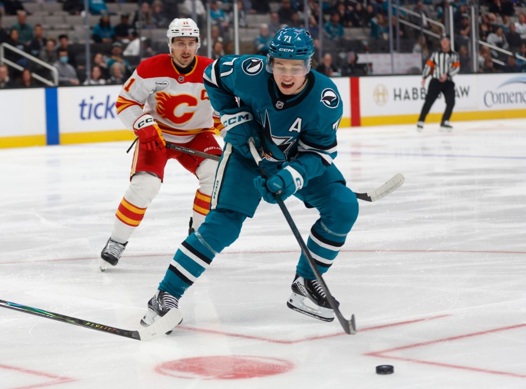 Macklin Celebrini, San Jose Sharks lose to Calgary Flames to open homestand