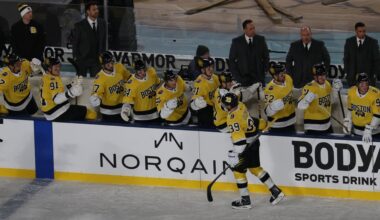 Goalie Fight! Bruins' Jeremy Swayman Drops Gloves In Stadium Series