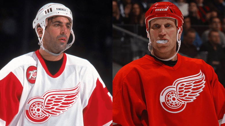 Former Red Wings Teammates Chris Chelios and Brett Hull