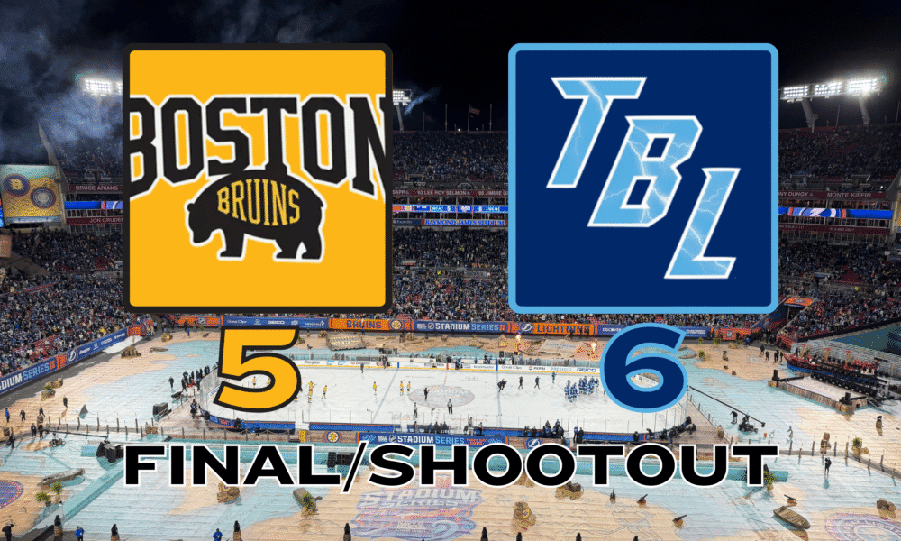 Bruins 5-6 Lightning February 1, 2026 Stadium Series at Raymond James Stadium
