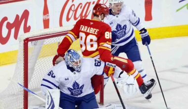 Nylander nets three points to lead Maple Leafs to win over Flames