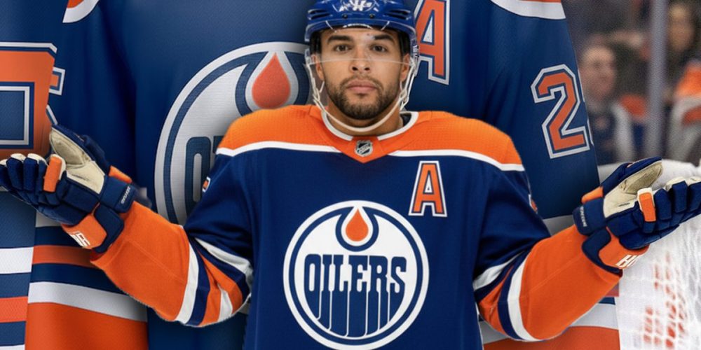 Darnell Nurse Oilers shrug