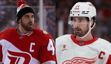 Henrik Zetterberg and Red Wings Captain Dylan Larkin