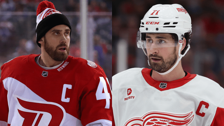 Henrik Zetterberg and Red Wings Captain Dylan Larkin