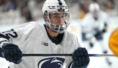 Freshman Gavin McKenna has a team-high 21 assists for Penn State.